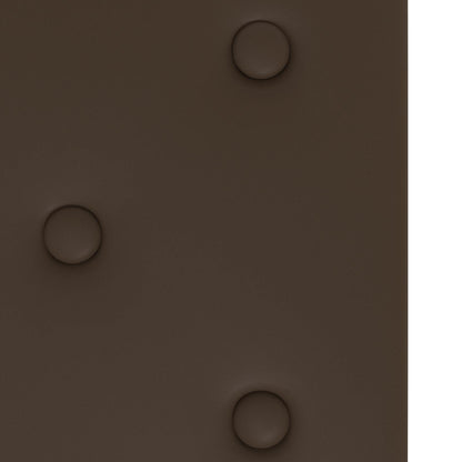 Testiera da Parete 12 pcs Marrone 60 x 30 cm Pelle Sintetica | homemem39