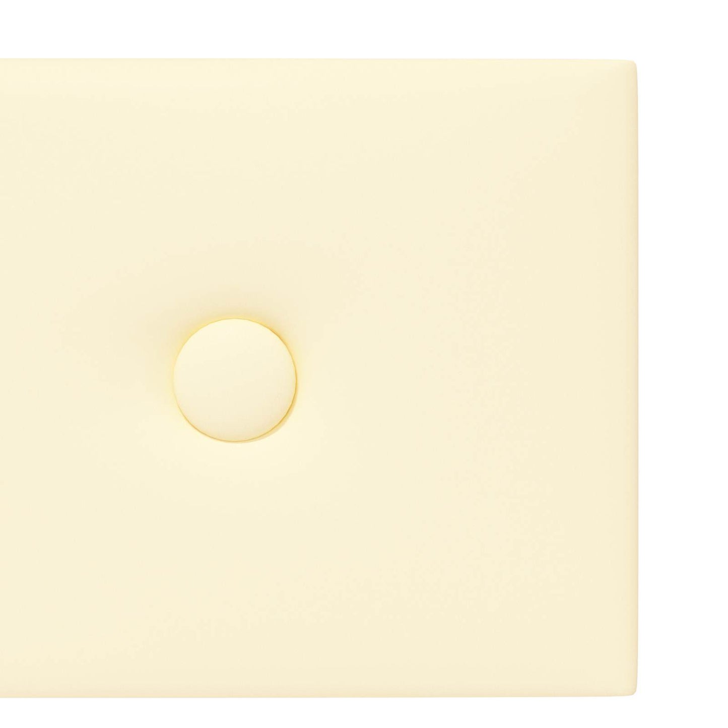 Testiera da Parete 12 pcs Crema 90 x 15 cm Pelle Sintetica | homemem39