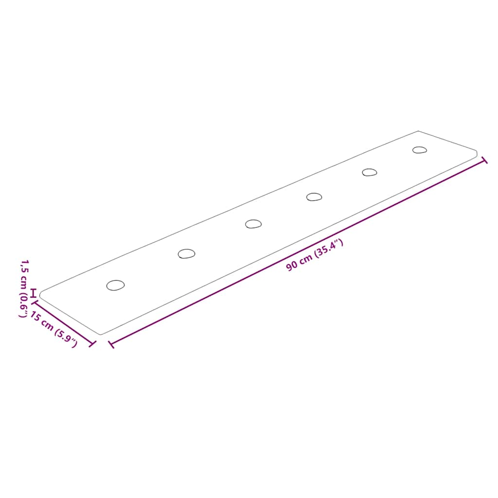 Pannelli Murali 12 pz Crema 90x15 cm in Similpelle 1,62 m² - homemem39