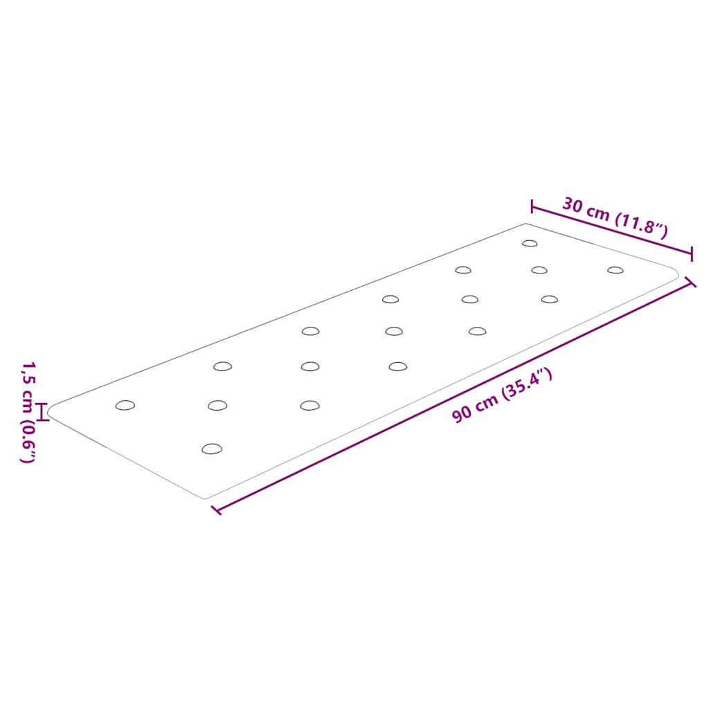 Pannelli Murali 12 pz Neri 90x30 cm in Similpelle 3,24 m² - homemem39