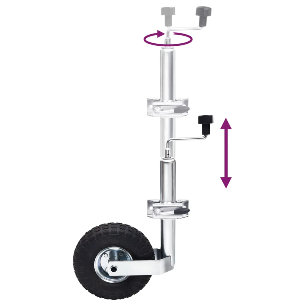 Ruotino per Rimorchio con Morsetto Diviso 48 mm Acciaio Zincato | homemem39
