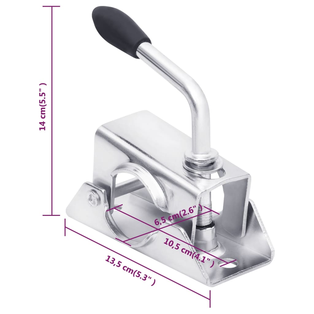 Morsetto per Ruotino 13,5x6,5x14 cm Acciaio Zincato | homemem39