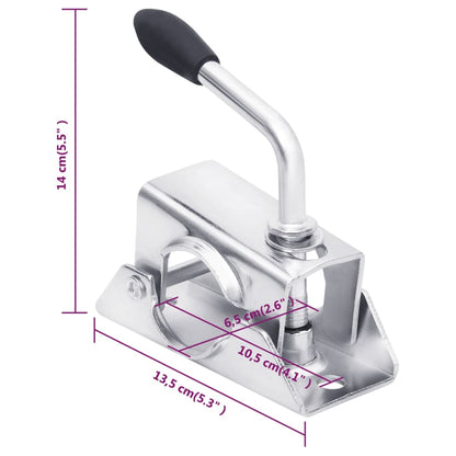 Morsetto per Ruotino 13,5x6,5x14 cm Acciaio Zincato | homemem39