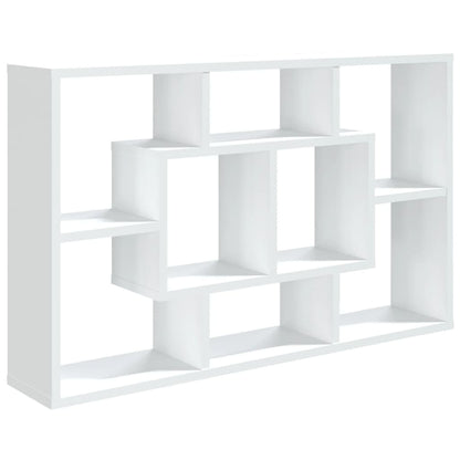 Scaffale a Parete Bianco 85x16x52,5 cm in Legno Multistrato - homemem39