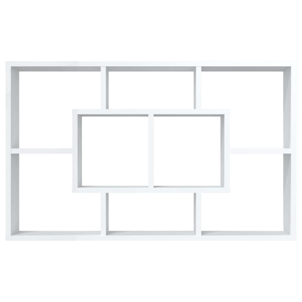 Scaffale a Parete Bianco 85x16x52,5 cm in Legno Multistrato - homemem39