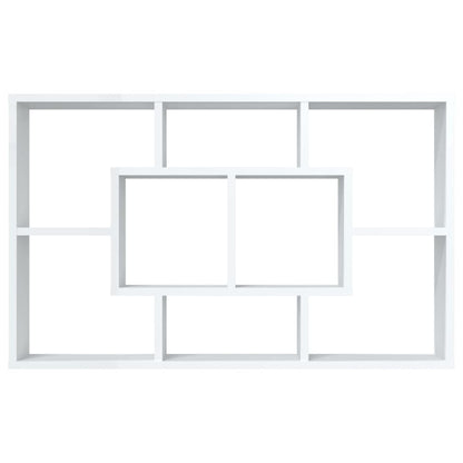 Scaffale a Parete Bianco 85x16x52,5 cm in Legno Multistrato - homemem39