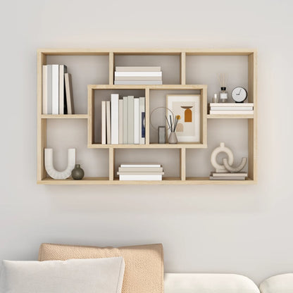 Mensola a Muro Rovere Sonoma 85x16x52,5 cm in Legno Multistrato - homemem39