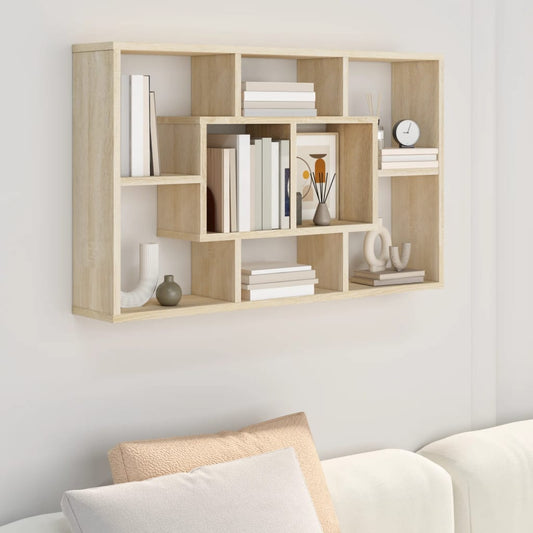 Mensola a Muro Rovere Sonoma 85x16x52,5 cm in Legno Multistrato - homemem39