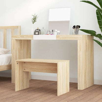 Sgabello da Toeletta Rovere Sonoma 70x35x45cm Legno Multistrato - homemem39