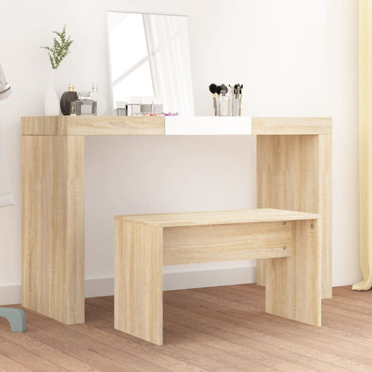 Sgabello da Toeletta Rovere Sonoma 70x35x45cm Legno Multistrato - homemem39