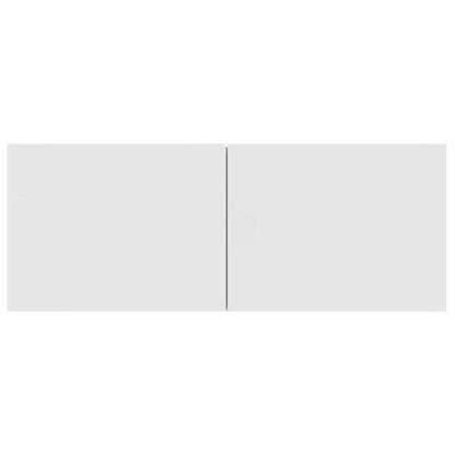 Mobili TV 2 pz Bianchi 80x30x30 cm in Legno Multistrato - homemem39