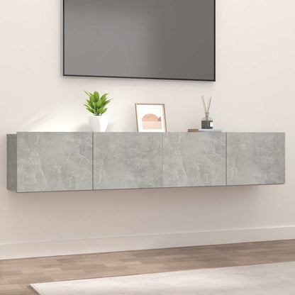 Mobili TV 2 pz Grigio Cemento 80x30x30 cm in Legno Multistrato - homemem39