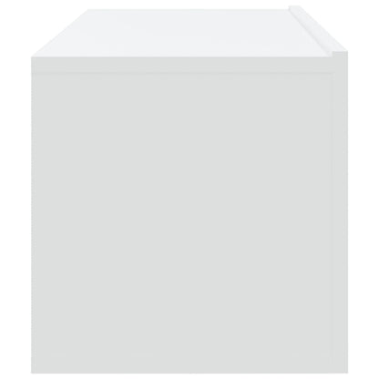 Mobili TV da Parete 2 pz Bianchi 100x30x30 cm Legno Multistrato - homemem39