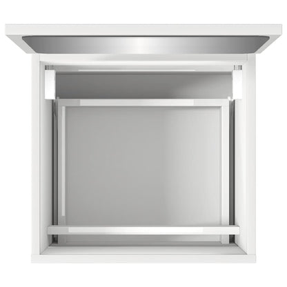 Mobile da Bagno con Specchio Bianco in Legno Multistrato | homemem39