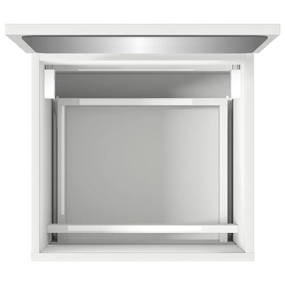 Mobile da Bagno con Specchio Bianco in Legno Multistrato