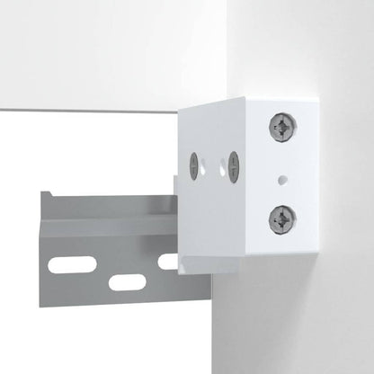 Mobile da Bagno con Specchio Bianco in Legno Multistrato
