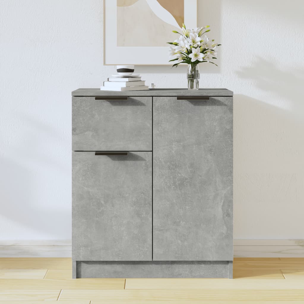 Credenza Grigio Cemento 60x30x70 cm in Legno Multistrato - homemem39