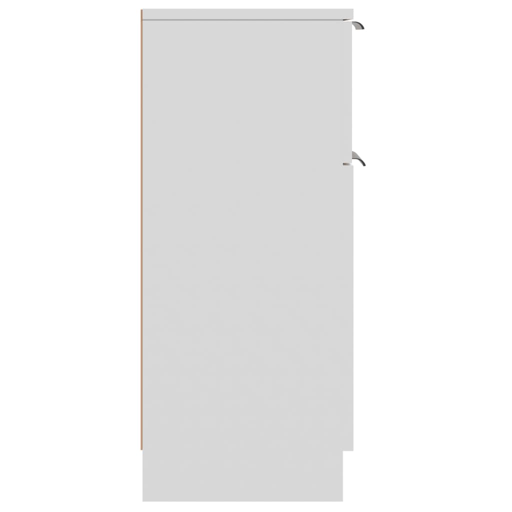 Credenze 2 pz Bianche 30x30x70 cm in Legno Multistrato - homemem39