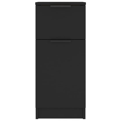 Credenze 2 pz Nere 30x30x70 cm in Legno Multistrato - homemem39