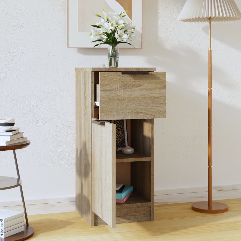 Credenza Rovere Sonoma 30x30x70 cm in Legno Multistrato - homemem39