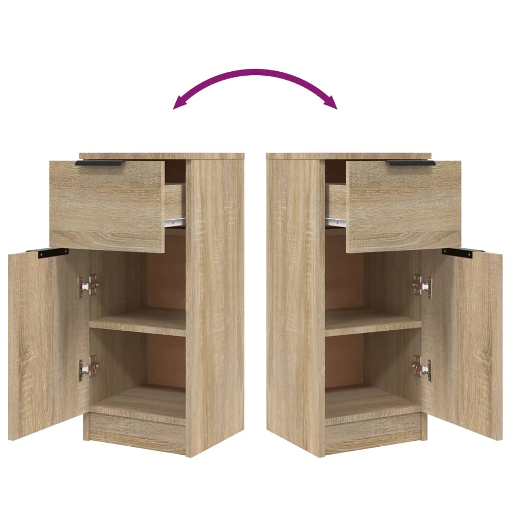 Credenza Rovere Sonoma 30x30x70 cm in Legno Multistrato - homemem39