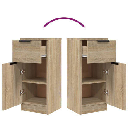 Credenze 2 pz Rovere Sonoma 30x30x70 cm in Legno Multistrato - homemem39