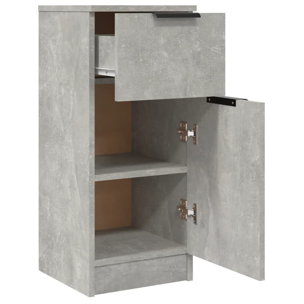 Credenza Grigio Cemento 30x30x70 cm in Legno Multistrato - homemem39