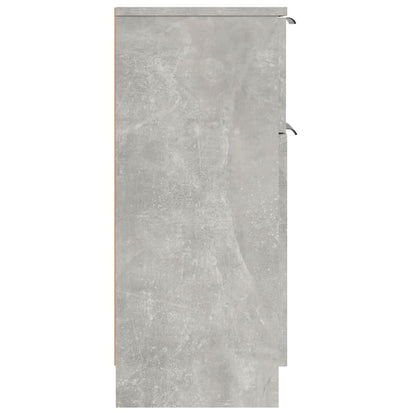Credenza Grigio Cemento 30x30x70 cm in Legno Multistrato - homemem39