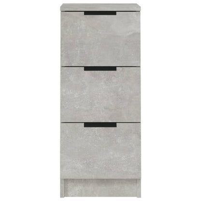 Credenze 2 pz Grigio Cemento 30x30x70 cm in Legno Multistrato - homemem39
