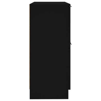 Credenze 2 pz Nere 30x30x70 cm in Legno Multistrato - homemem39