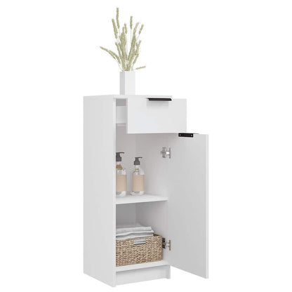 Armadio da Bagno Bianco 32x33,5x90 cm in Legno Multistrato - homemem39