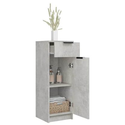 Armadio da Bagno Grigio Cemento 32x34x90cm in Legno Multistrato - homemem39