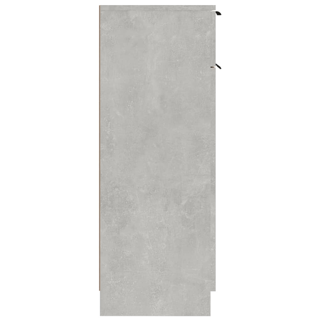 Armadio da Bagno Grigio Cemento 32x34x90cm in Legno Multistrato