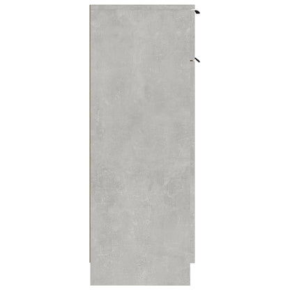 Armadio da Bagno Grigio Cemento 32x34x90cm in Legno Multistrato