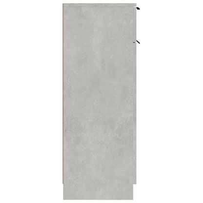 Armadio da Bagno Grigio Cemento 32x34x90cm in Legno Multistrato - homemem39