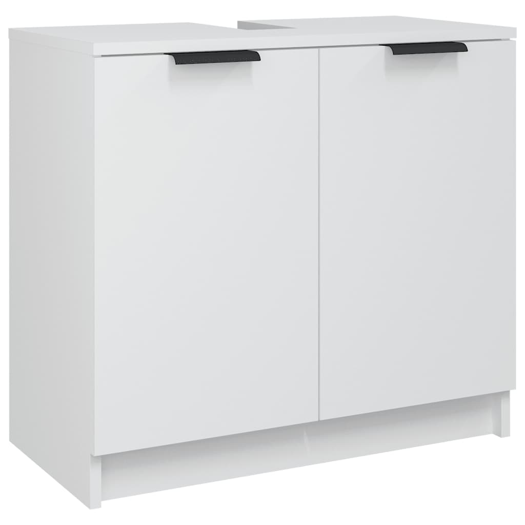 Armadietto da Bagno Bianco 64,5x33,5x59 cm in Legno Multistrato | homemem39