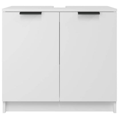 Armadietto da Bagno Bianco 64,5x33,5x59 cm in Legno Multistrato | homemem39