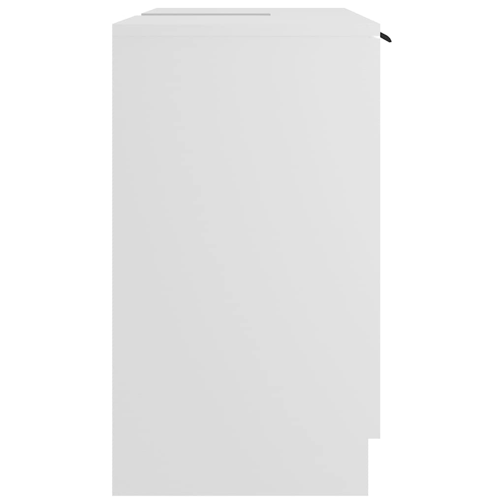 Armadietto da Bagno Bianco 64,5x33,5x59 cm in Legno Multistrato | homemem39