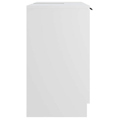 Armadietto da Bagno Bianco 64,5x33,5x59 cm in Legno Multistrato