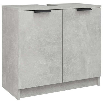Mobile Bagno Grigio Cemento 64,5x33,5x59cm in Legno Multistrato | homemem39