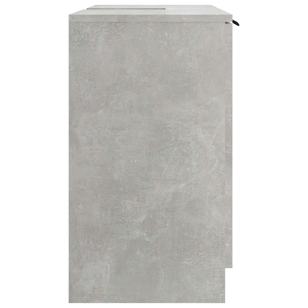 Mobile Bagno Grigio Cemento 64,5x33,5x59cm in Legno Multistrato | homemem39