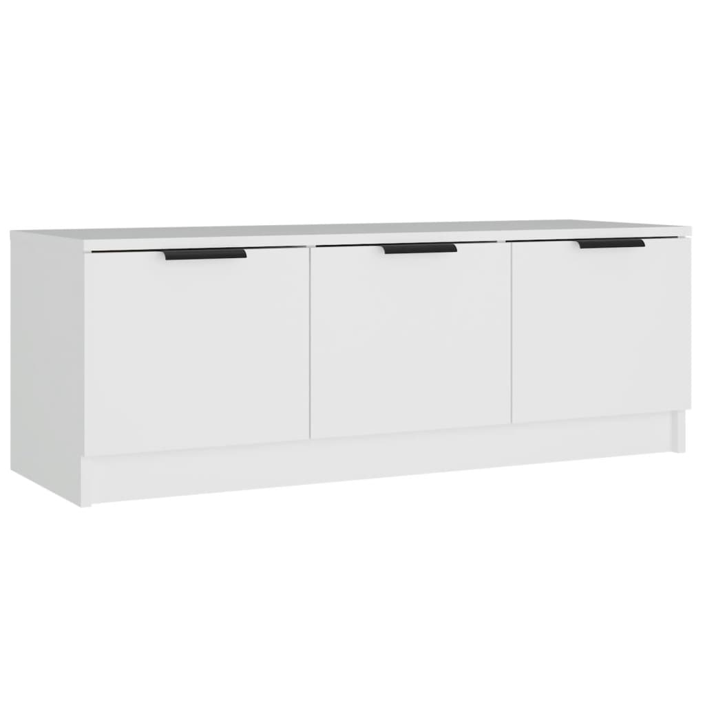 Mobile Porta TV Bianco 102x35x36,5 cm in Legno Multistrato - homemem39