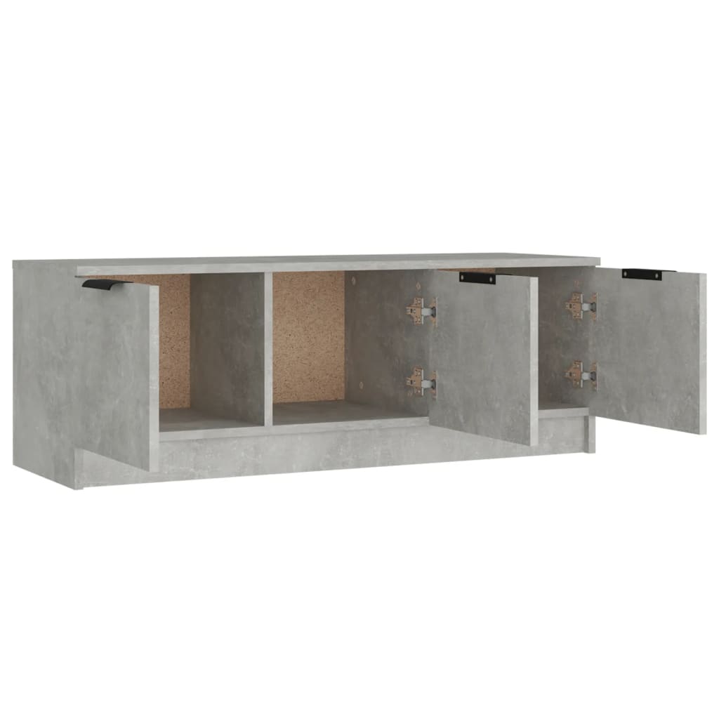 Mobile Porta TV Grigio Cemento 102x35x36,5 cm Legno Multistrato - homemem39