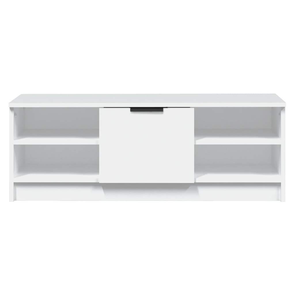 Mobile Porta TV Bianco 102x35,5x36,5 cm in Legno Multistrato - homemem39