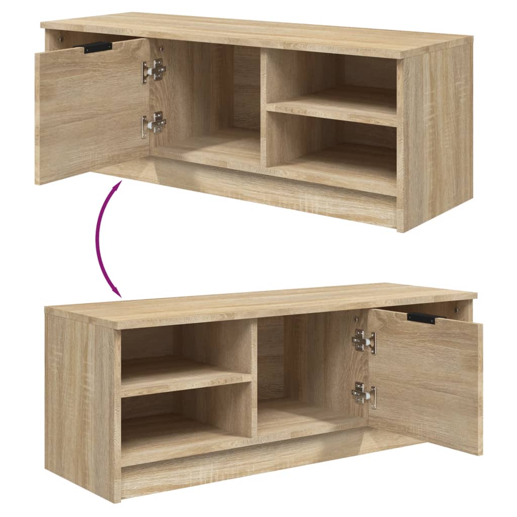 Mobile Porta TV Rovere Sonoma 102x35,5x36,5cm Legno Multistrato