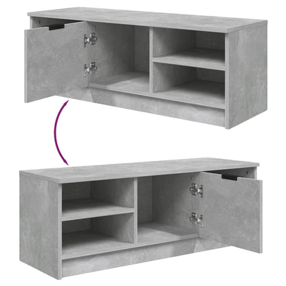 Mobile Porta TV Grigio Cemento 102x35,5x36,5 Legno Multistrato