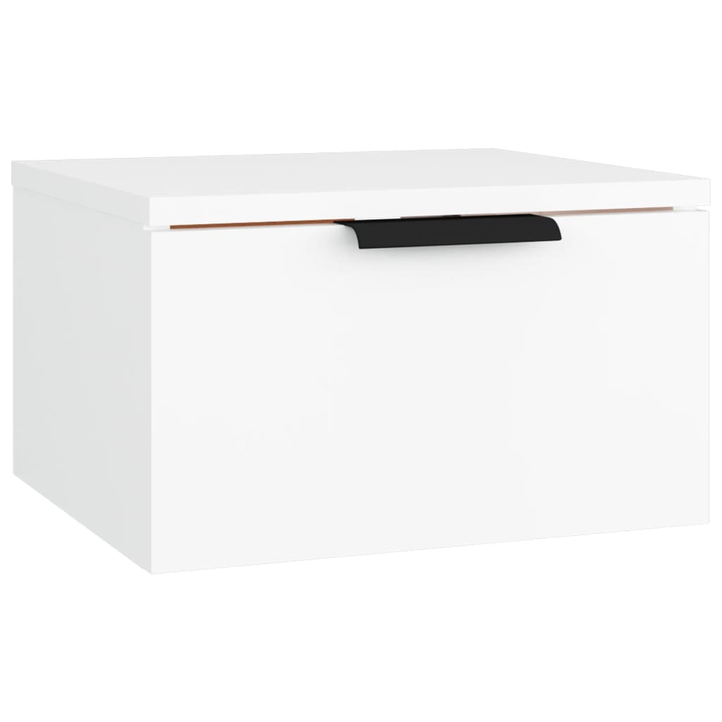 Comodino a Muro Bianco 34x30x20 cm - homemem39