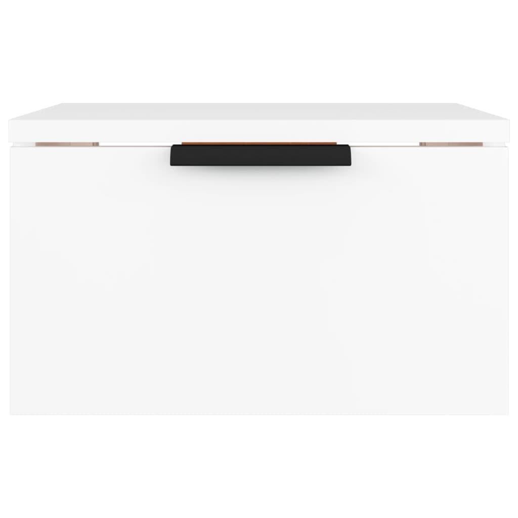 Comodino a Muro Bianco 34x30x20 cm - homemem39