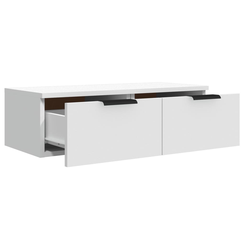 Mobile a Parete Bianco 68x30x20 cm in Legno Multistrato - homemem39