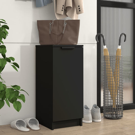 Scarpiera Nera 30x35x70 cm in Legno Multistrato - homemem39